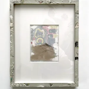 A picture frame with some type of painting in it